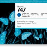 Cartucho HP 747 Azul Cromático, 300ml P2V85A