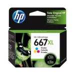 Cartucho HP 667XL Tricolor Original, 330 Páginas 3YM80AL