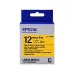 Cinta Epson LabelWorks LK-4YBW Negro sobre Amarillo, 12mm x 9m