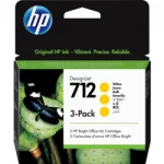 Cartucho HP DesignJet 712 Amarillo Original, 29 ml - 3 Piezas 3ED79A