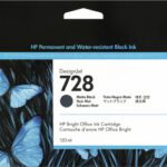 Cartucho HP 728 Negro Mate, 130ml 3WX25A