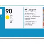 Cabezal HP 90 Amarillo y Limpiador de Cabezal C5057A