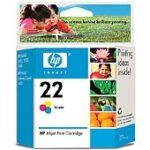 Cartucho HP 22 Tricolor Original, 165 Páginas C9352A