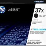 Tóner HP 37X Negro Original, 25.000 Páginas, para LaserJet Enterprise M608/M609 CF237X