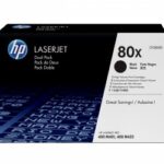 Tóner HP 80X Paquete Doble Negro Original, 2 x 6,900 Páginas  CF280XD