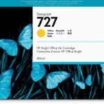 Cartucho HP 727 Amarillo Original 300ml F9J78A