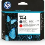 Cabezal HP 744 Negro Mate/Rojo Cromático  F9J88A