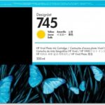 Cartucho HP 745 Amarillo Original 300ml F9K02A
