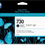 Cartucho HP 730 Negro Mate Original, 130ml P2V65A