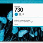 Cartucho HP 730 Cyan Original, 300ml  P2V68A