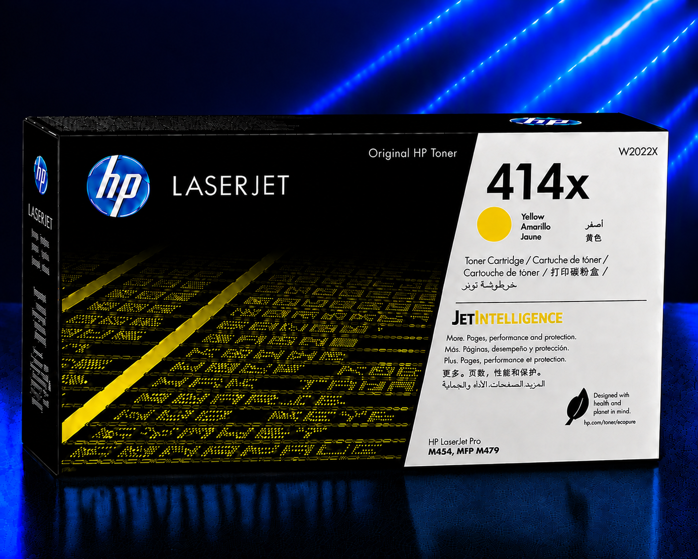 Tóner HP 414X Alto Rendimiento Amarillo Original, 6000 Páginas  W2022X