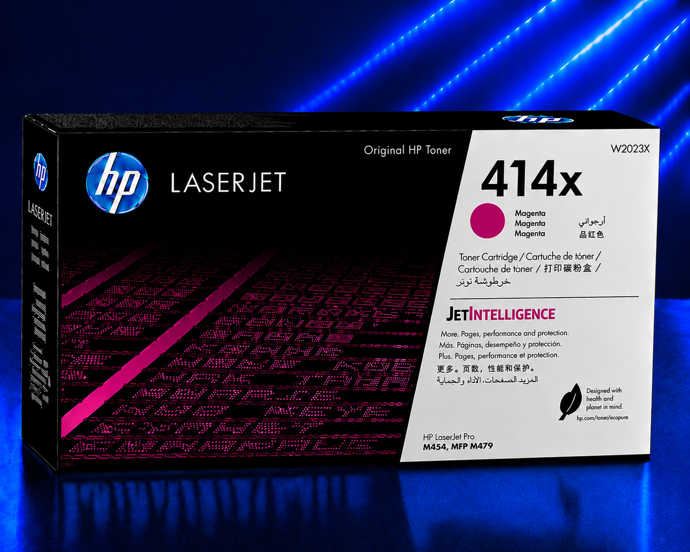 Tóner HP 414X Alto Rendimiento Magenta Original, 6000 Páginas W2023X