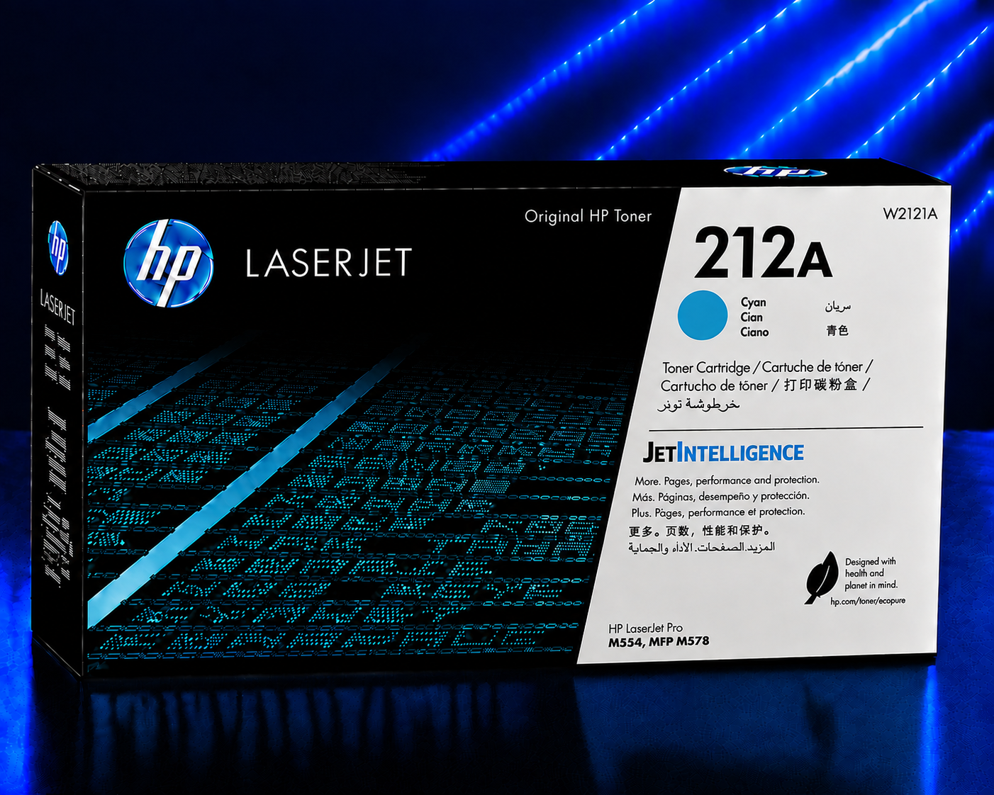 Tóner HP LaserJet 212A Alto Rendimiento Cyan Original, 4500 Páginas W2121A