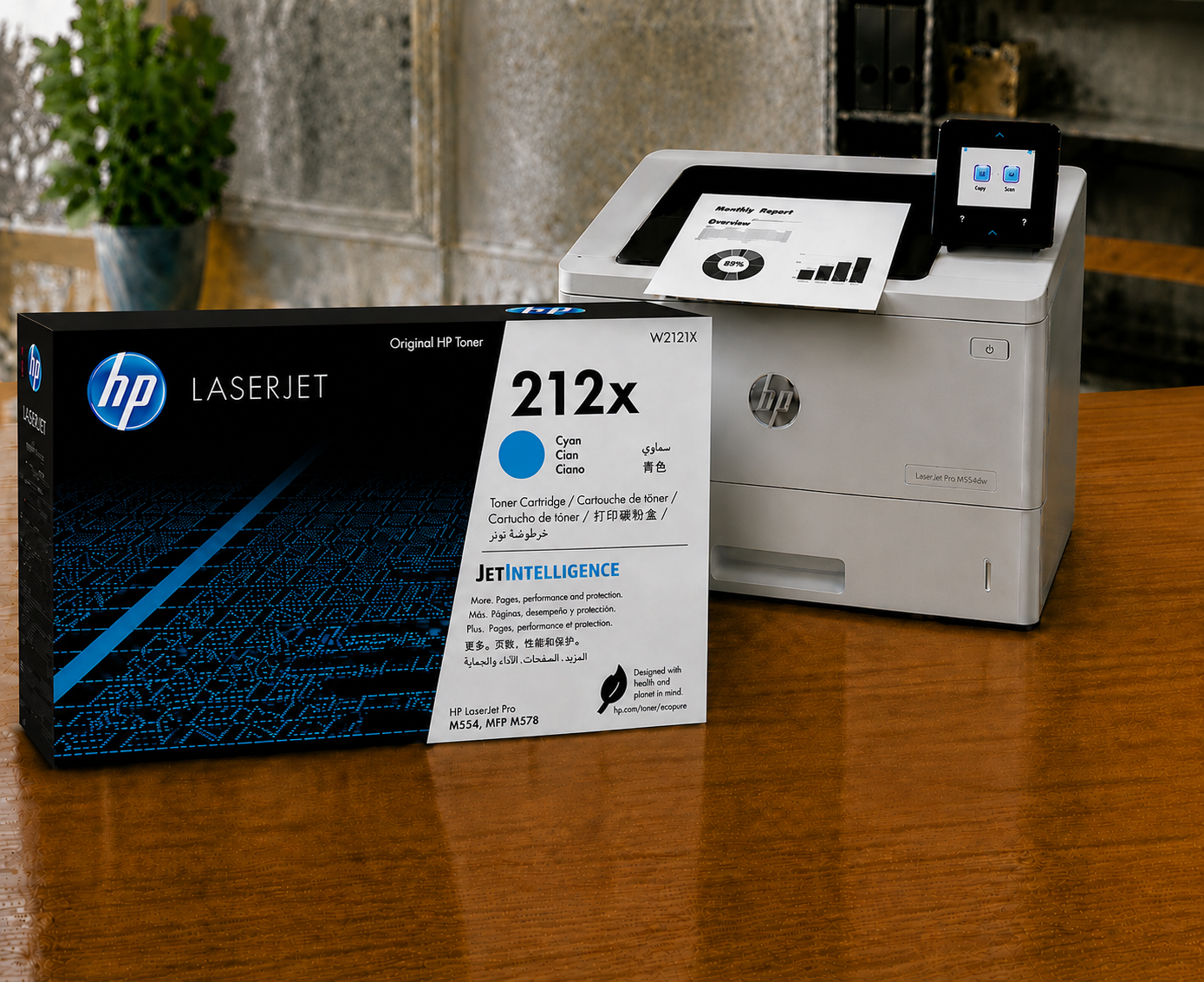 Tóner HP LaserJet 212X Alto Rendimiento Cian Original, 10.000 Páginas W2121X - Imagen 2