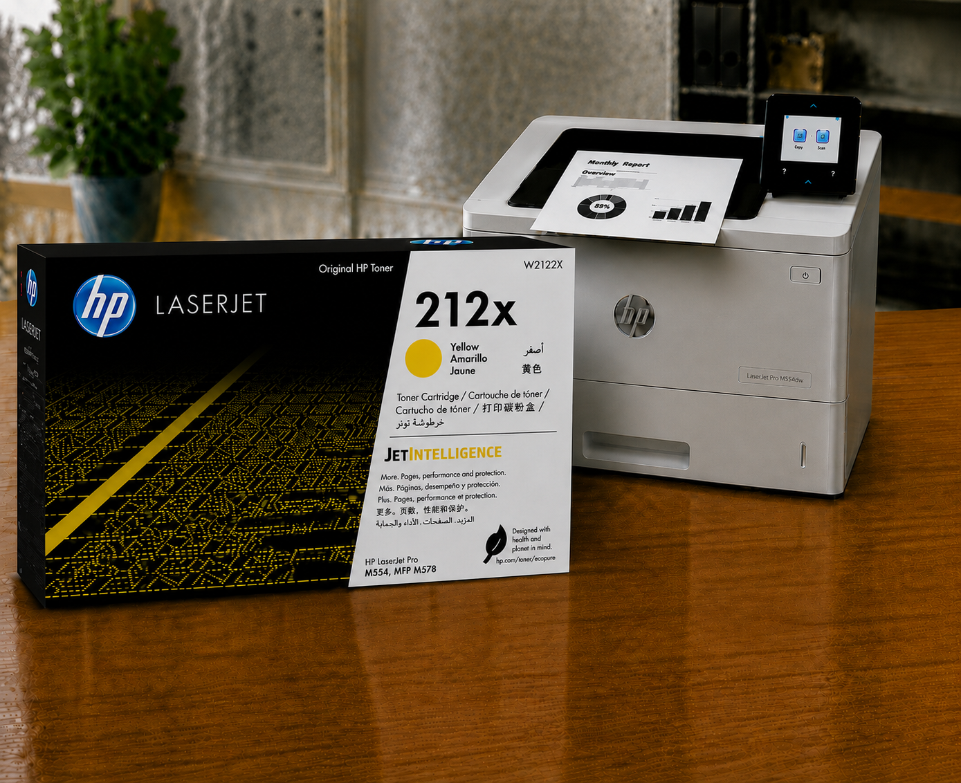 Tóner HP LaserJet 212X Alto Rendimiento Amarillo Original, 10000 Páginas W2122X - Imagen 2