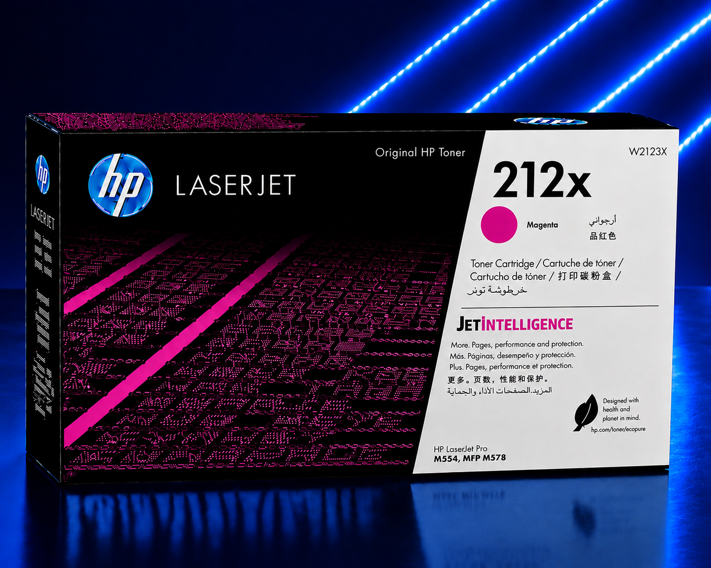 Tóner HP LaserJet 212X Alto Rendimiento Magenta Original, 10.000 Páginas W2123X