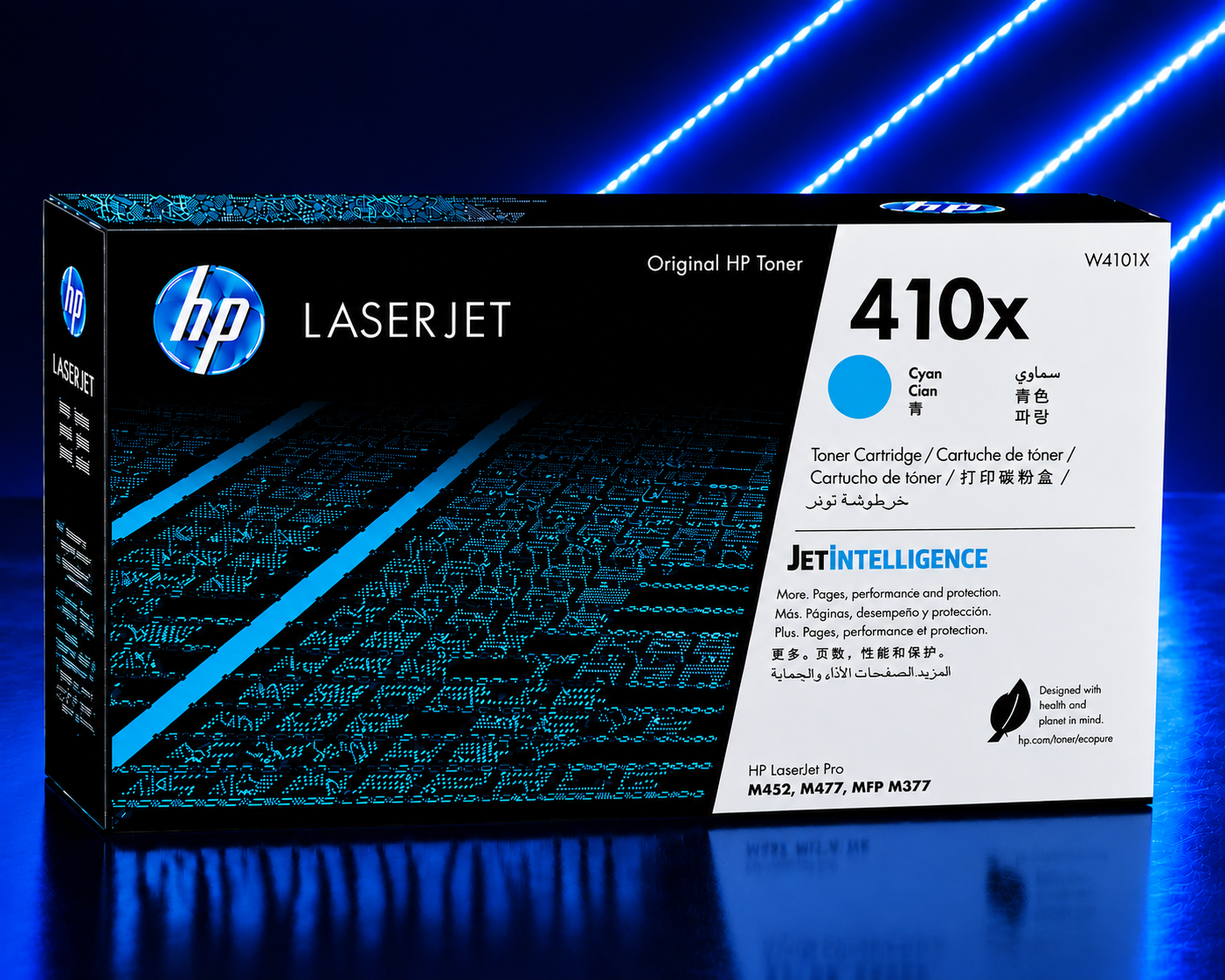 Tóner HP 410X Cyan Original, 5,000 Páginas CF411X