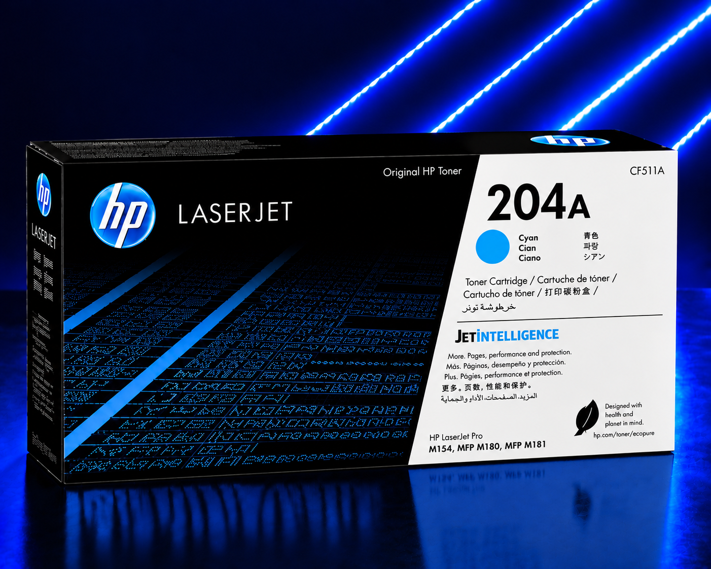 Tóner HP 204A Cyan Original, 900 Páginas CF511A