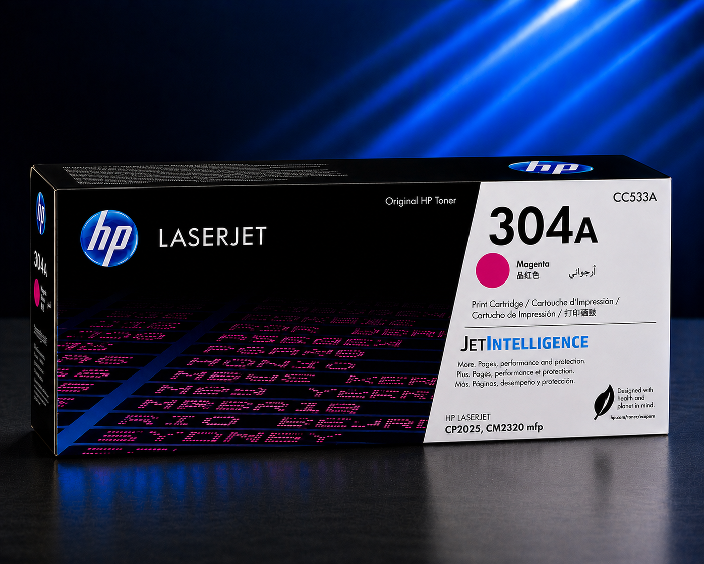 Tóner HP 304A Magenta Original, 2,800 Páginas CC533A