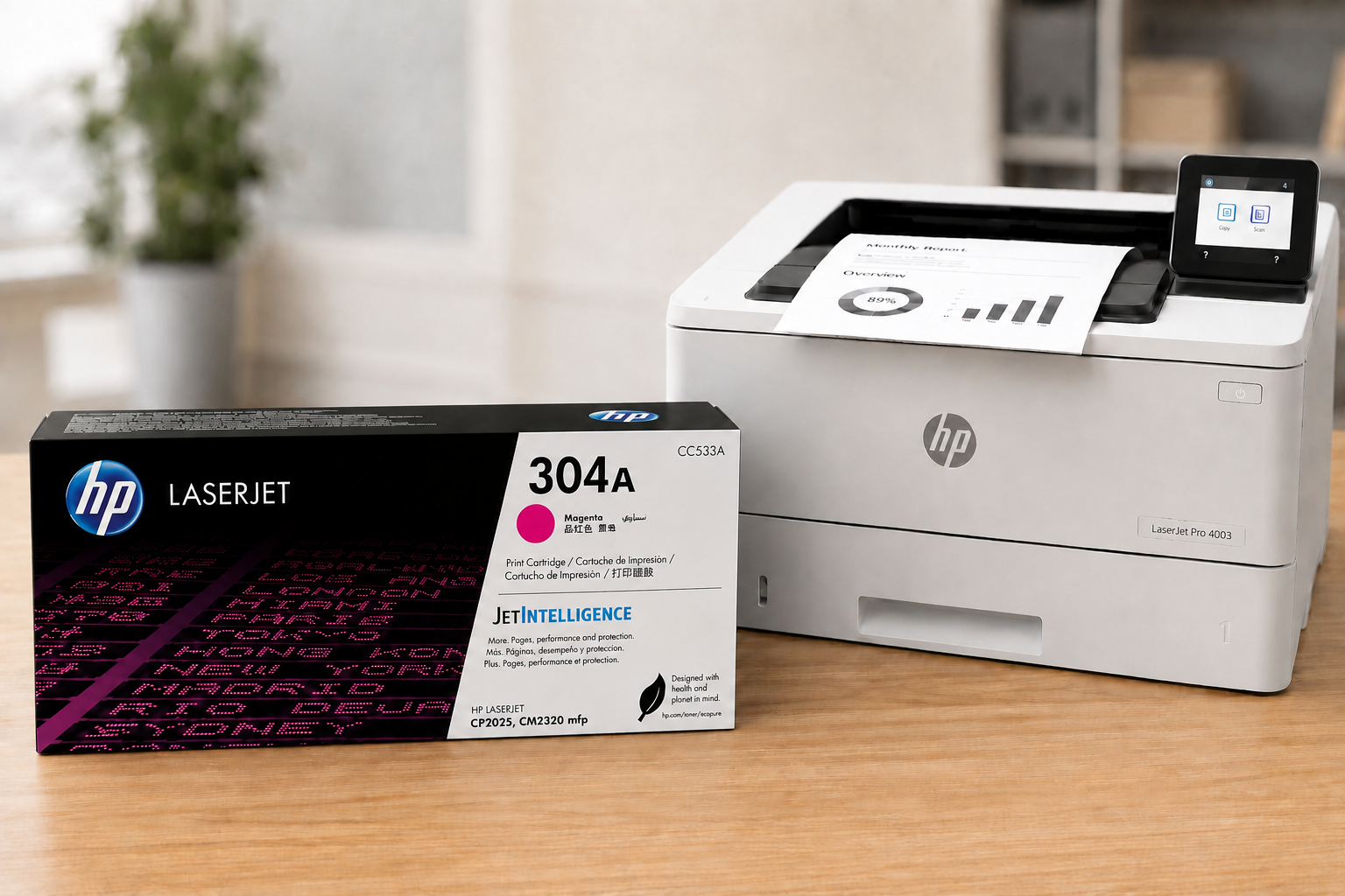 Tóner HP 304A Magenta Original, 2,800 Páginas CC533A - Imagen 2