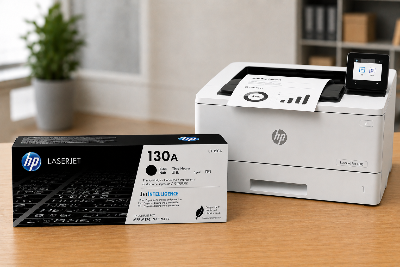 Tóner HP 130A Negro Original, 1300 Páginas CF350A - Imagen 2