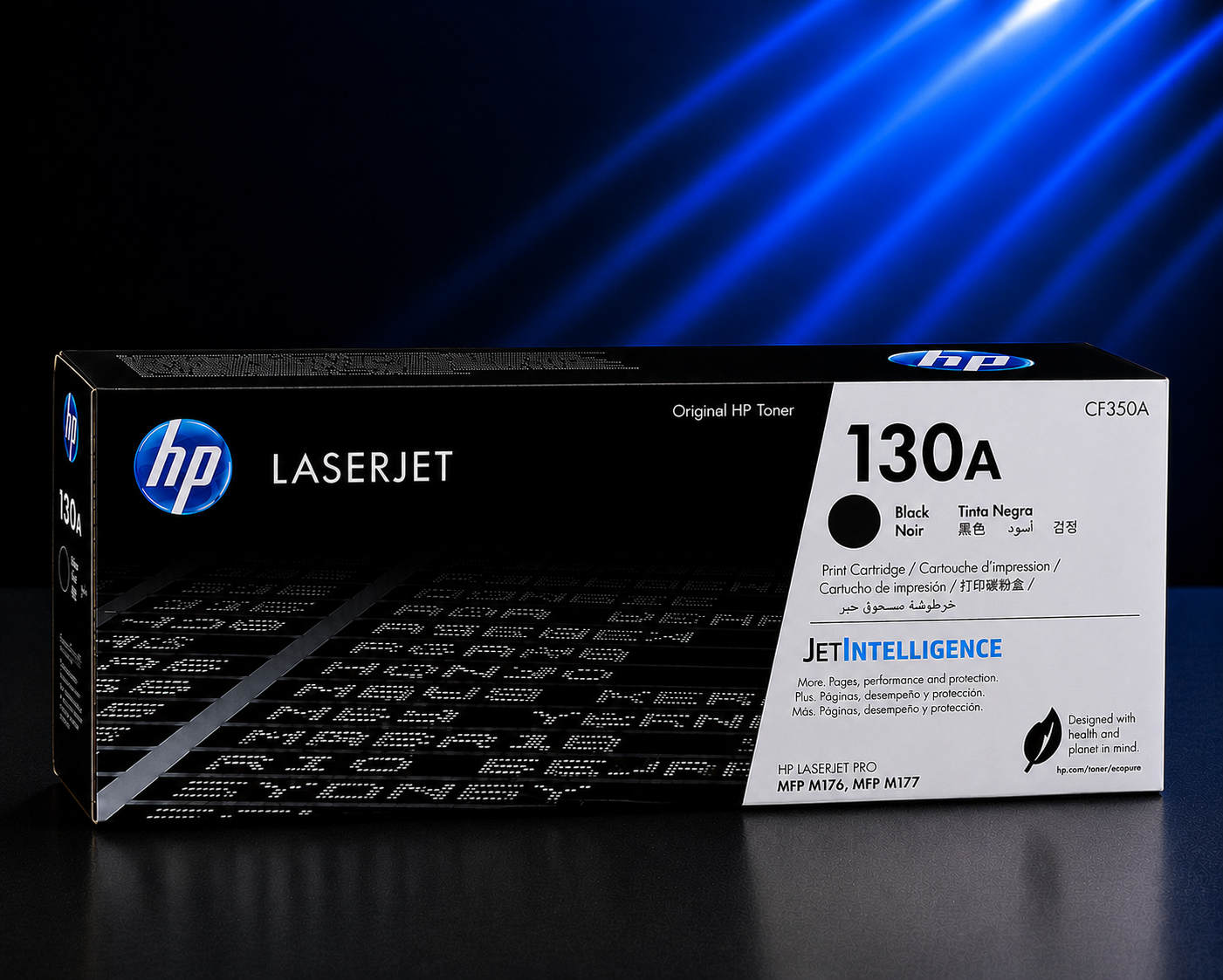 Tóner HP 130A Negro Original, 1300 Páginas CF350A