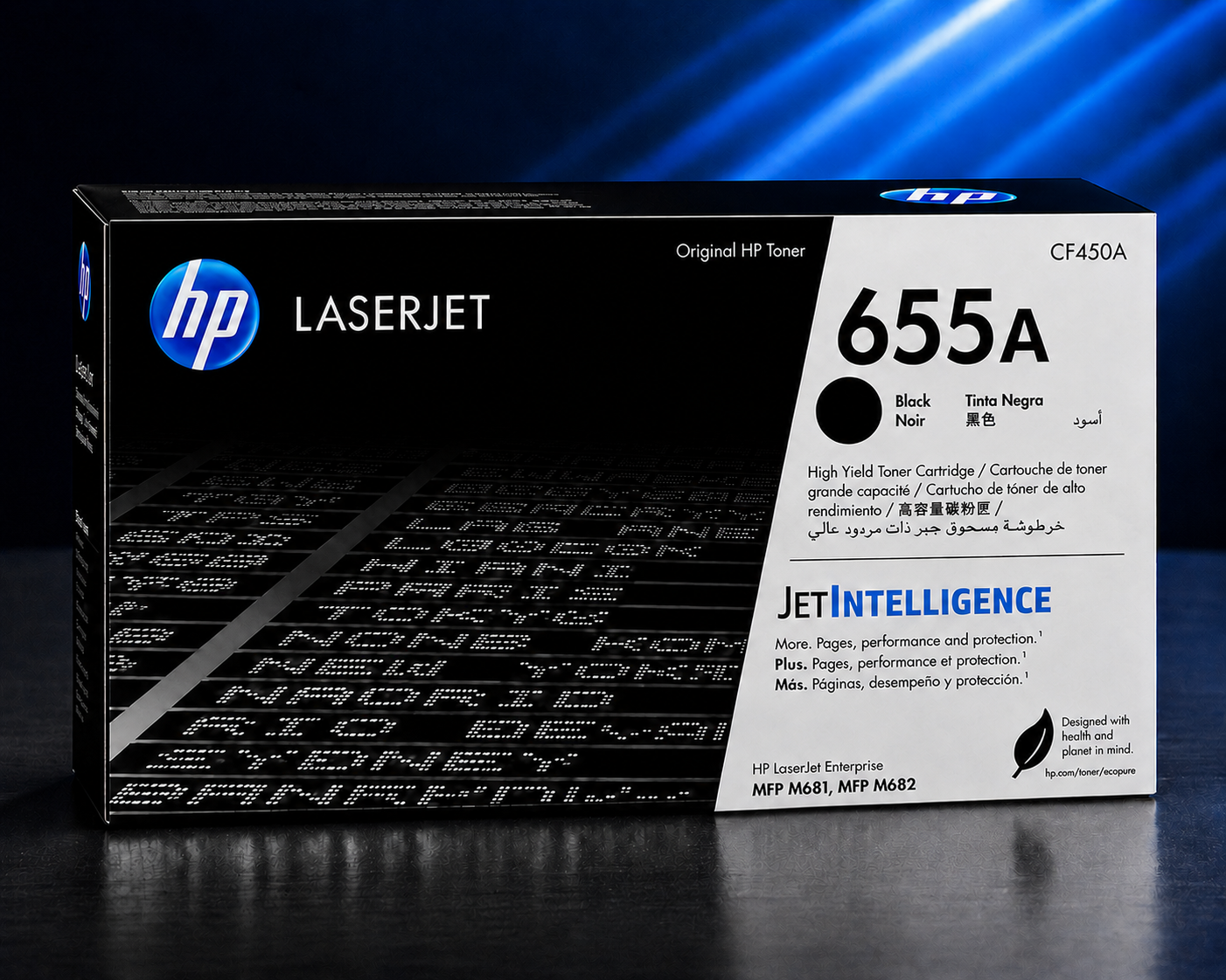 Tóner HP 655A Negro Original, 12.500 páginas CF450A
