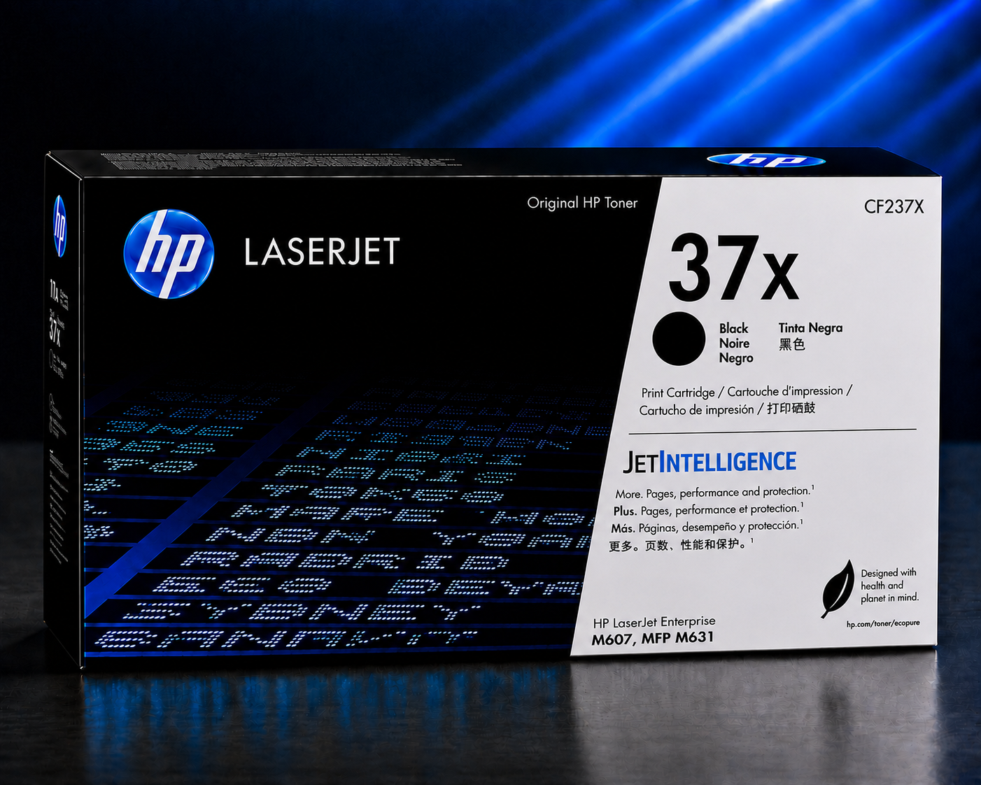 Tóner HP 37X Negro Original, 25.000 Páginas, para LaserJet Enterprise M608/M609 CF237X