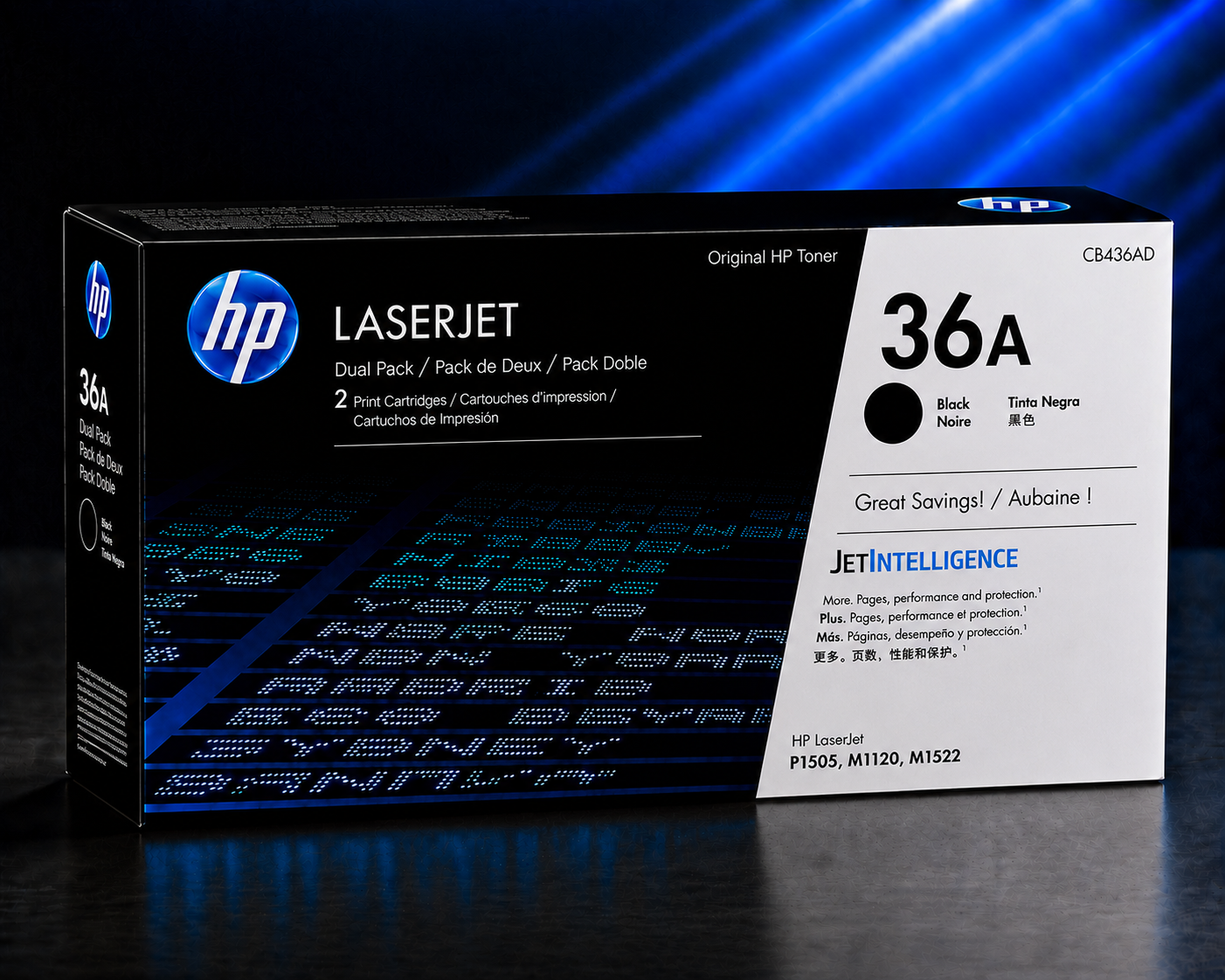 Tóner HP 36A Paquete Doble Negro CB436AD Original, 2x 2000 Páginas