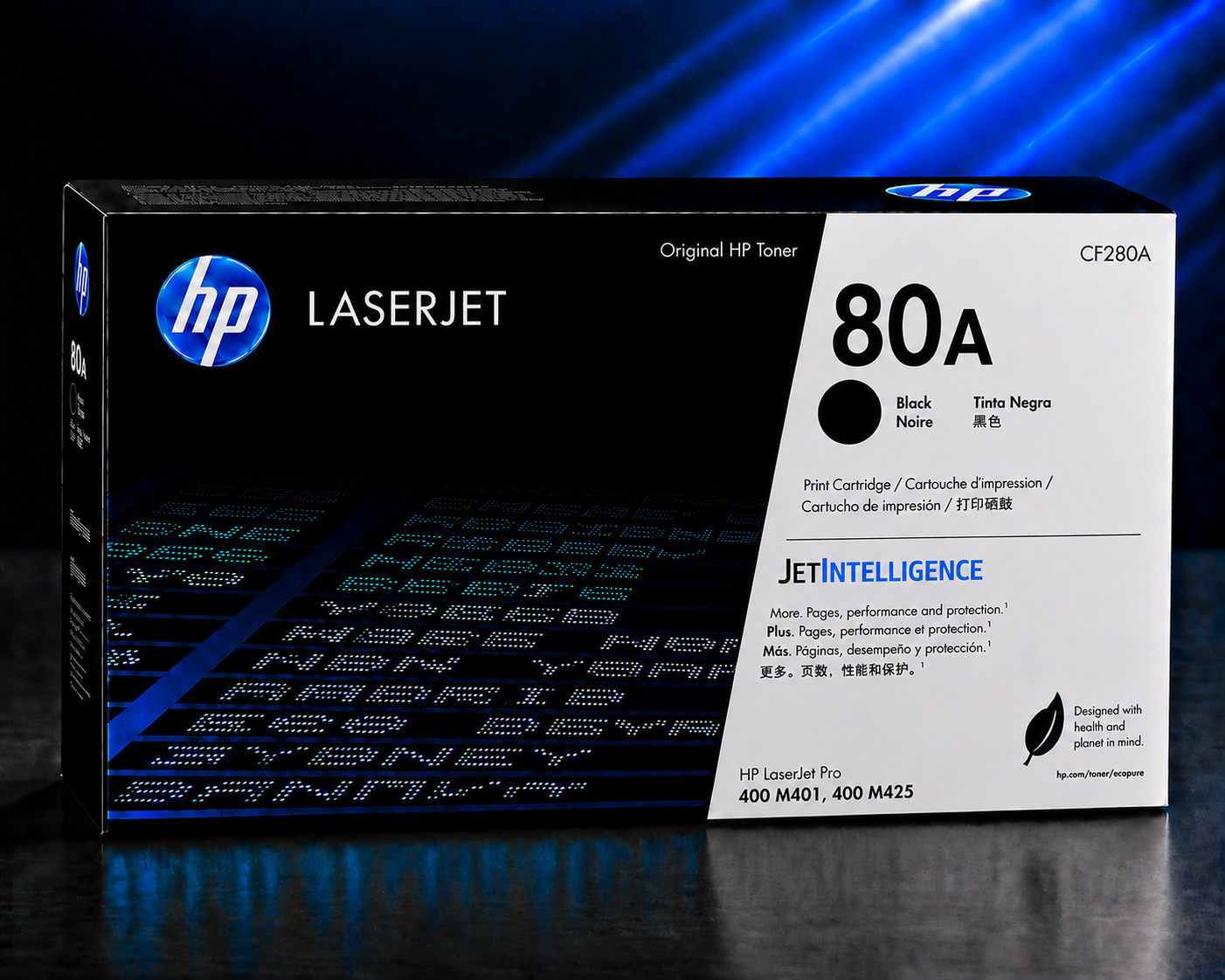 Tóner HP 80A Negro Original, 2700 Páginas CF280A