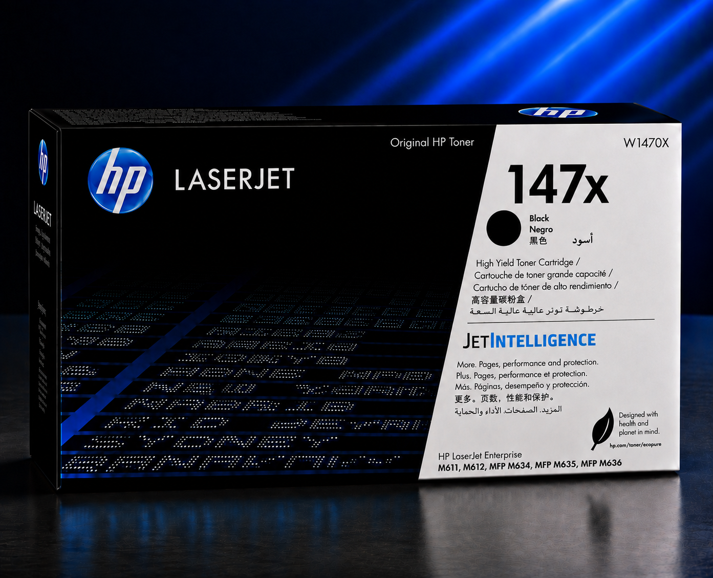 Tóner HP LaserJet 147X Alto Rendimiento Negro W1470X Original, 25.200 Páginas