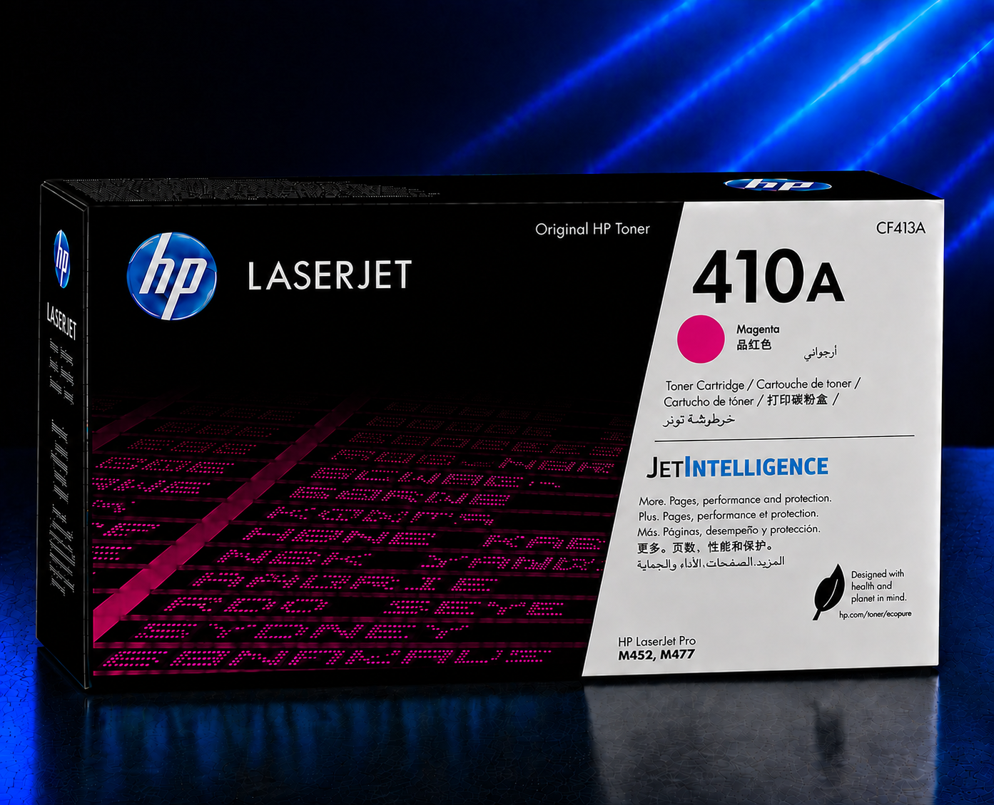 Tóner HP 410A Magenta Original, 2300 Páginas CF413A