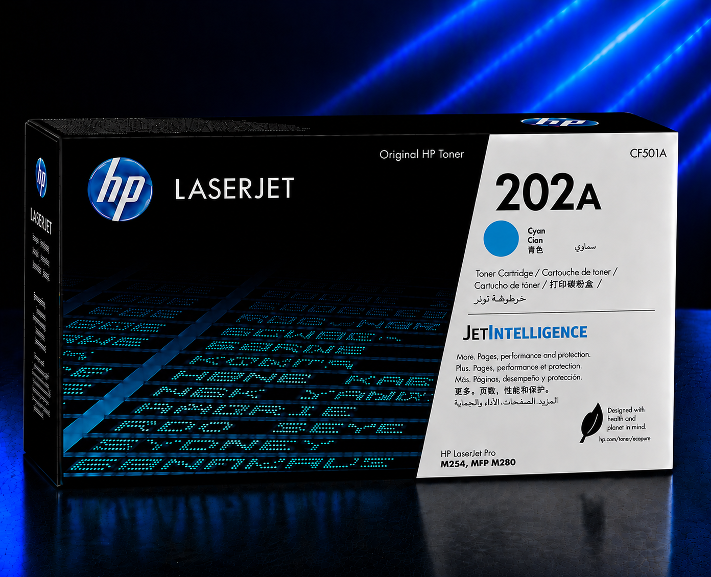 Tóner HP 202A Cyan Original, 1300 Páginas CF501A