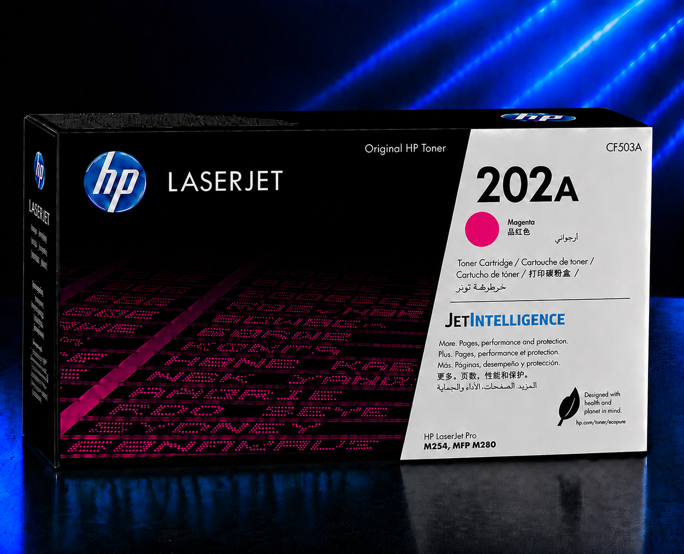 Tóner HP 202A Magenta Original, 1300 Páginas CF502A