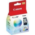 Cartucho Canon CL-211 XL Tricolor, 360 Páginas 13ml