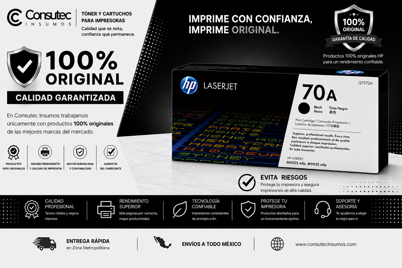 TONER HP 70A NEGRO Q7570A 15,000 PAGINAS - Imagen 3