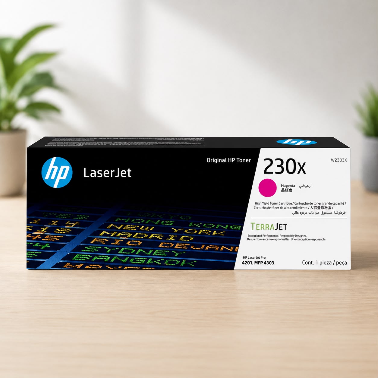 Cartucho de tóner original HP LaserJet 230X magenta W2303X