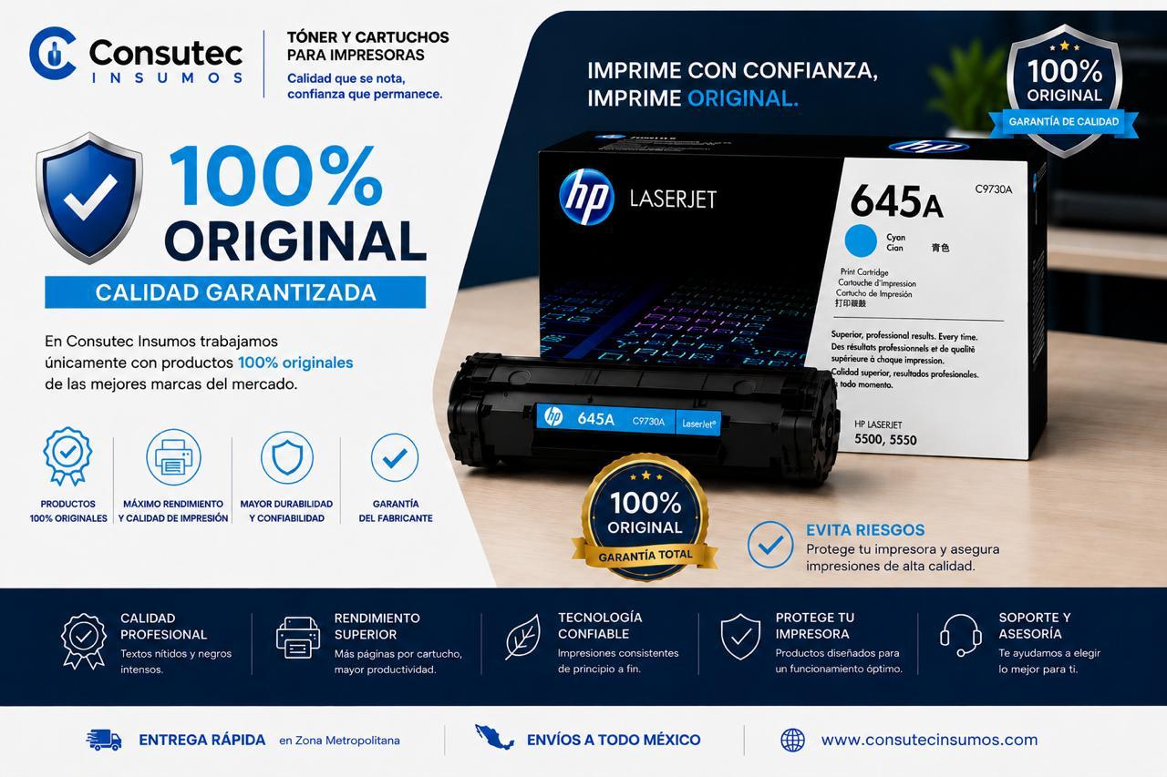 Cartucho De Toner Hp 645a C9731a Cyan Laserjet Original C9731a - Imagen 4