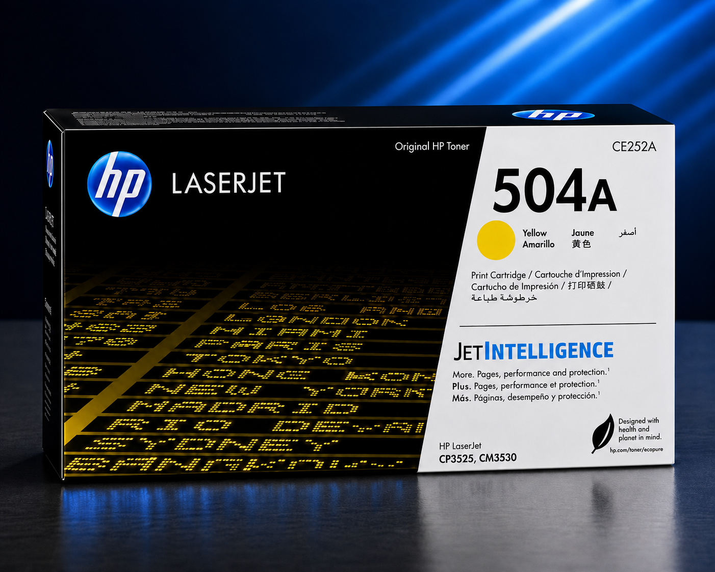 Cartucho De Toner Hp 504a Amarillo Laserjet Original Ce252a