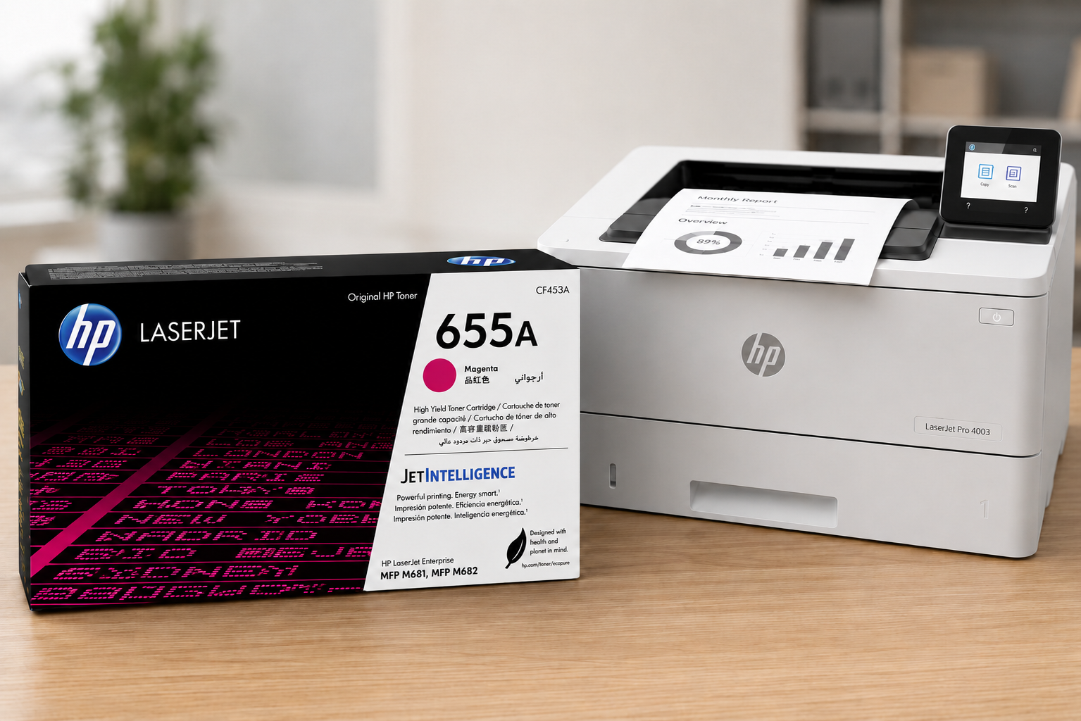 Cartucho de Tóner HP 655A CF453A Magenta Alto Rendimiento LaserJet Original - Imagen 2