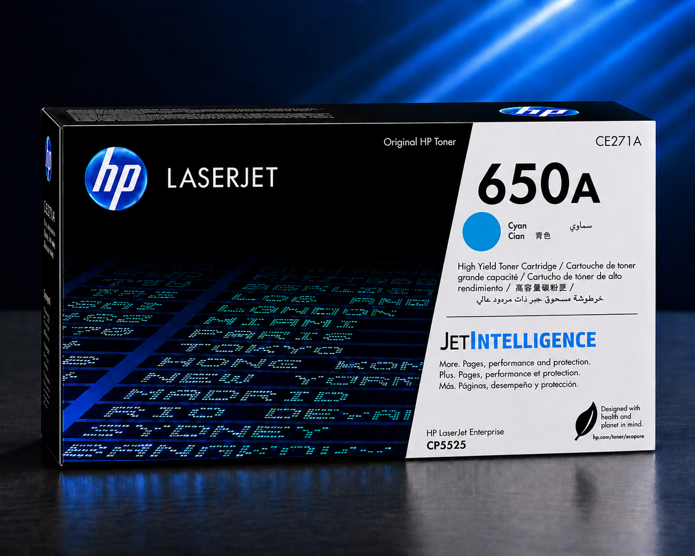 Tóner HP 650A Cian,CE271A, 15.000 Páginas