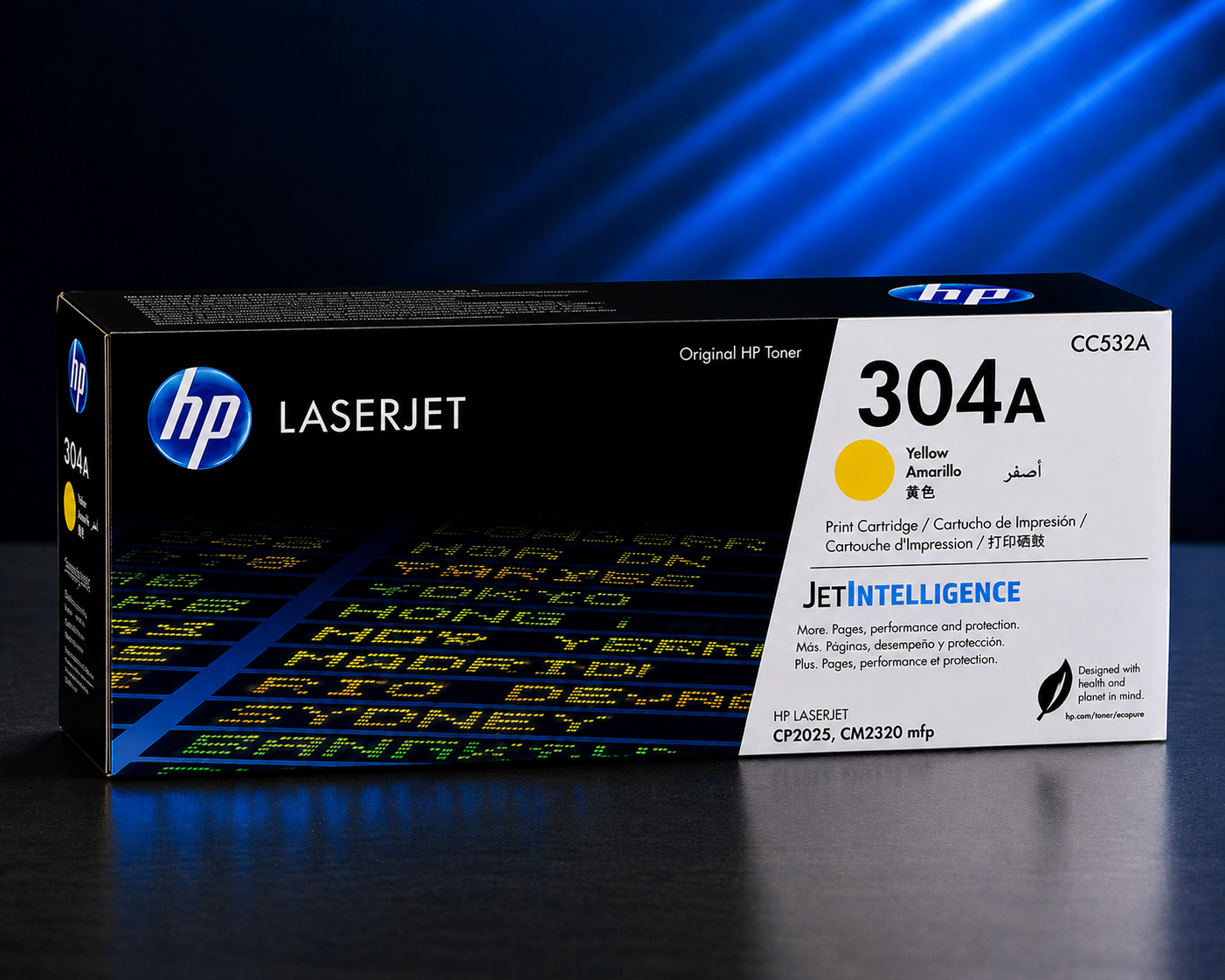 Tóner HP 304A Amarillo,CC532A, 2.800 Páginas
