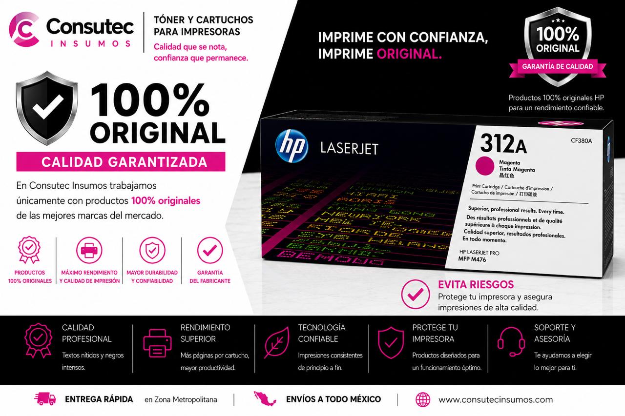 Tóner HP 312A Magenta, CF383A, 2.700 Páginas - Imagen 3
