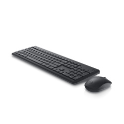 Kit de Teclado y Mouse Dell KM3322W, Inalámbrico, USB, Negro