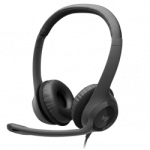Logitech Audífonos con Micrófono H390, Alámbrico, 1.9 Metros, USB, Grafito