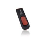 Memoria USB Adata C008, 16GB, USB-A 2.0, Negro/Rojo