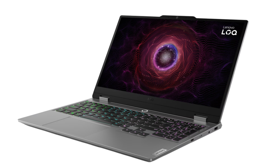 "LAPTOP LENOVO GAMER LOQ RYZEN 7 7435HS 512GB SSD 16GB DDR5 RTX 4070 15.6"" FHD TEC/ING W11H GRIS 15ARP9 83JC009CUS - Imagen 2