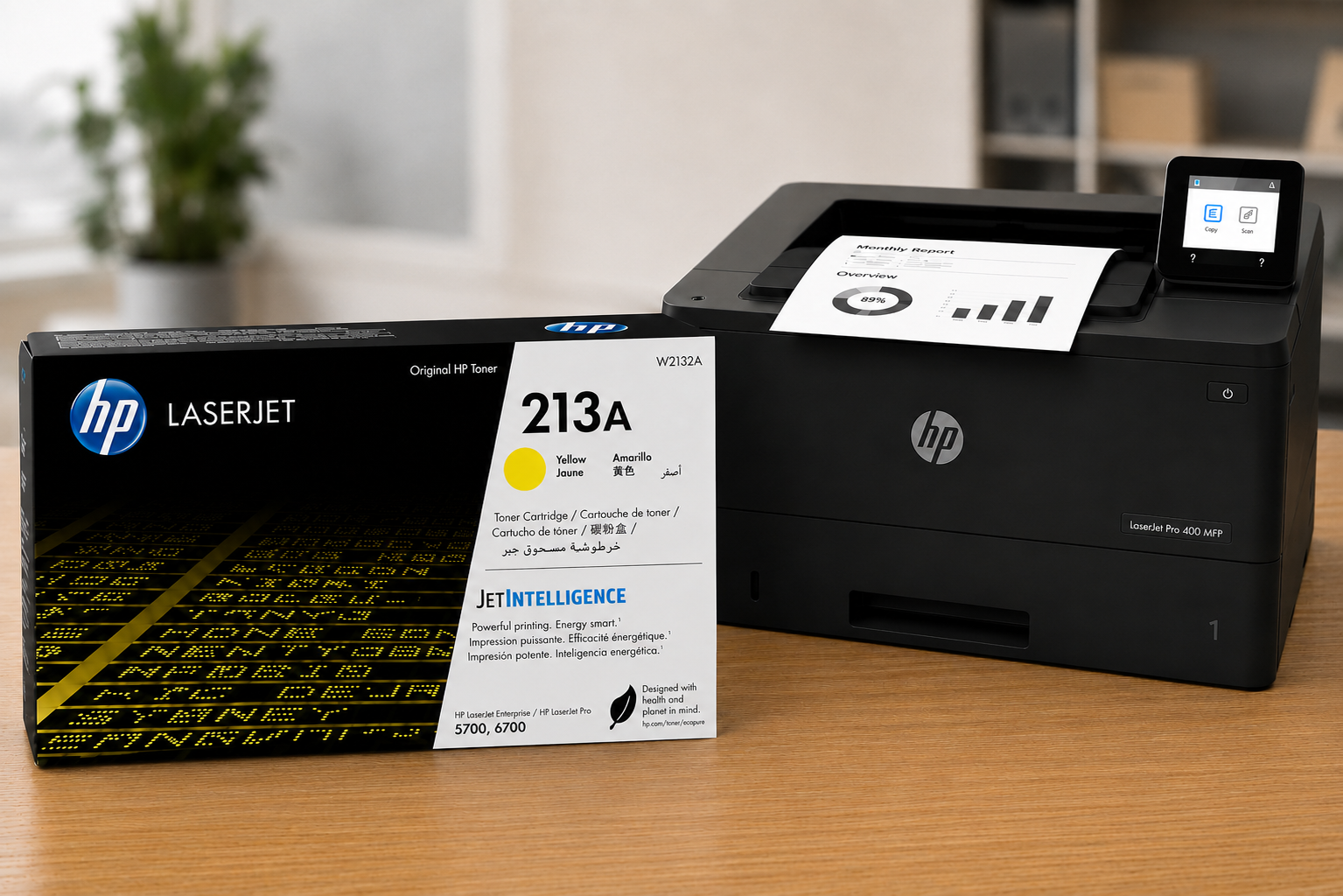 Cartucho de Tóner HP LaserJet 213A Amarillo Original W2132A - Imagen 2
