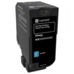 Tóner Lexmark 84C4HC0 Alto Rendimiento Cian, 16.000 Páginas