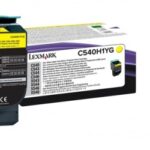 Tóner Lexmark C540H1YG Alto Rendimiento Amarillo, 2.000 Páginas